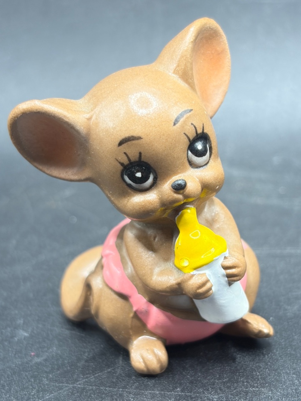 Josef Originals Vintage Baby Mouse Anthropomorphic MCM Kitsch Ceramic Figurine